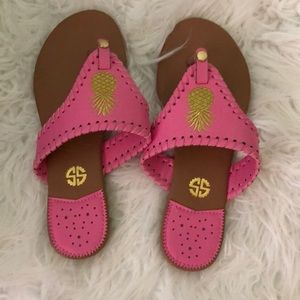 Lovely pineapple sandals! BRAND NEW